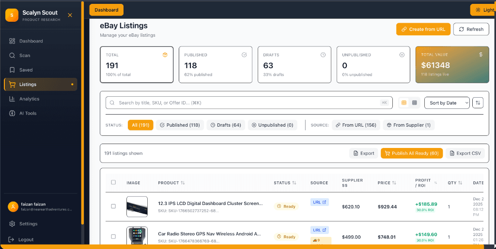 Scalyn Inventory Dashboard